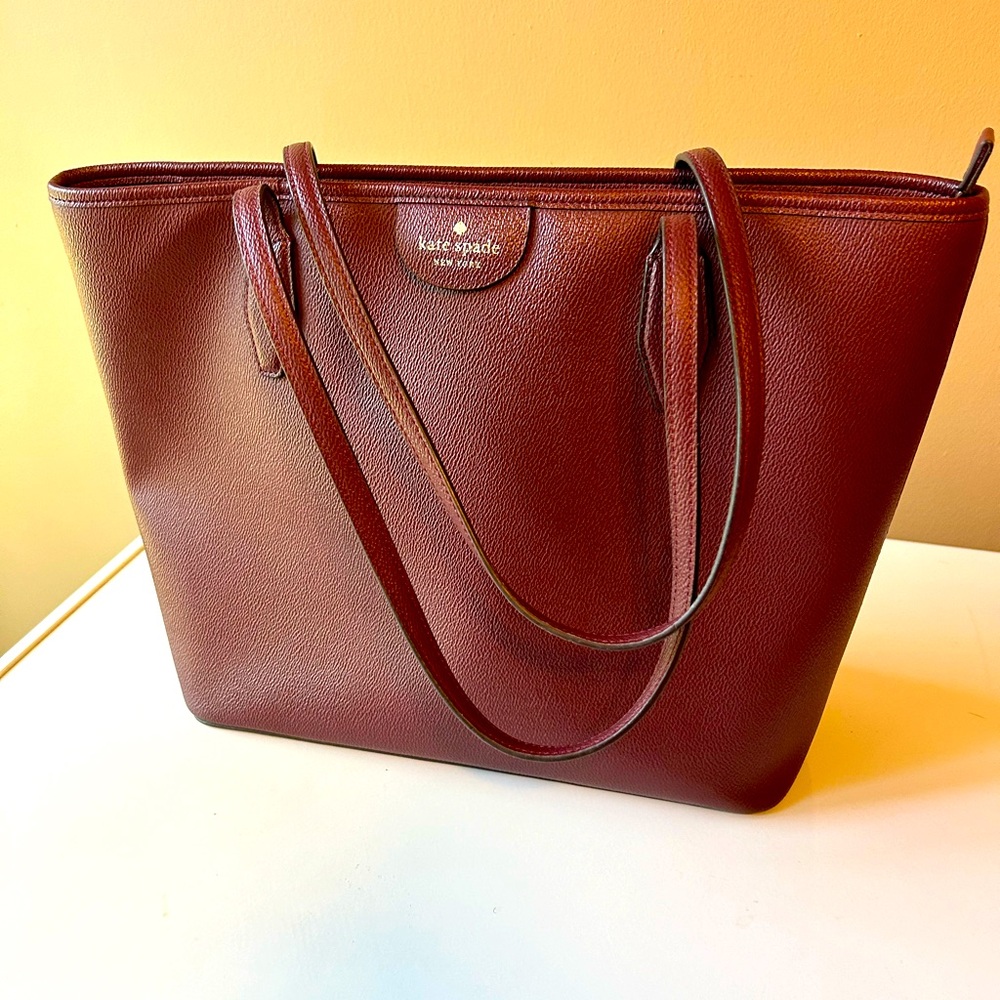 Kate Spade Burgundy tote large